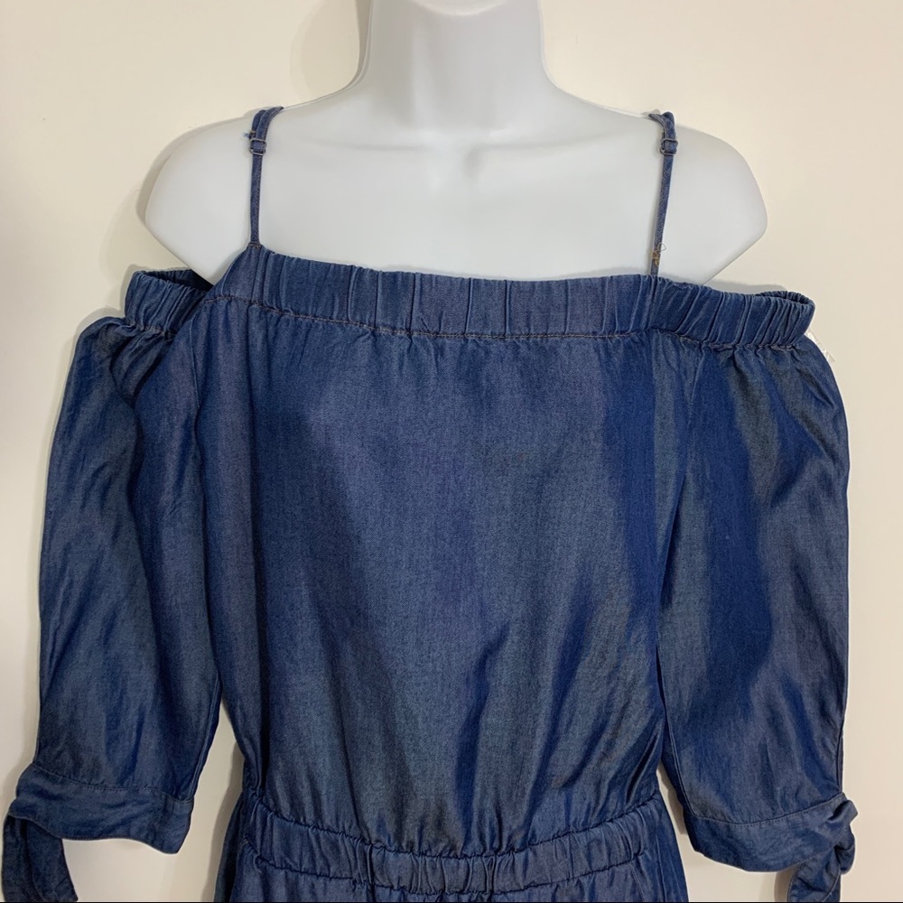 Chambray Denim Romper By Splendid. Size Small - image 8